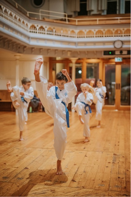 Warm up exercises at Saffron Walden Dojo