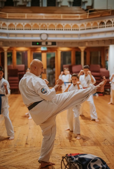 Successful students after their belt grading